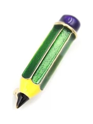 Kurşun Kalem Broş - Yeşil