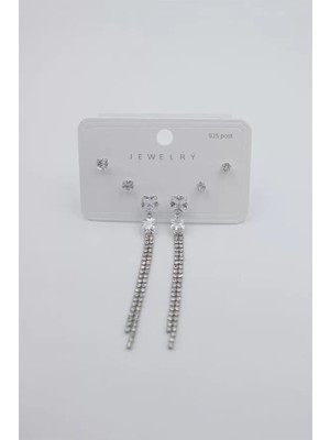 Çoklu Set Küpe - Gümüş