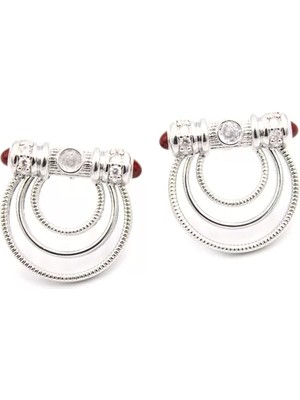 Halkalı Küpe - Gümüş