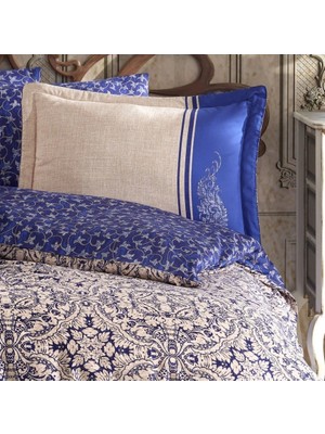 Colezium Çift Kişilik Saten Nev Leona Lacivert