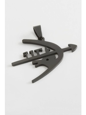 DS LLC Ok Yay Çelik Kolye Ucu 4 cm DLLSRSBJ34