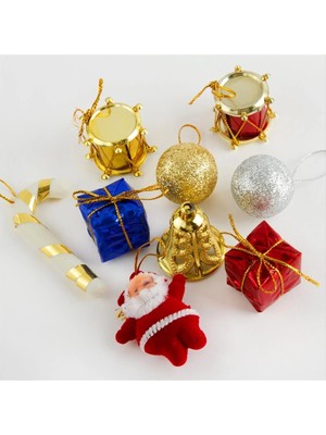 DS LLC 9 Adet Karışık Yılbaşı Ağaç Süsü DLLSRSBJ34