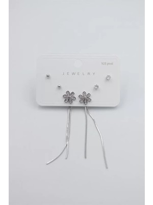 Çoklu Set Küpe - Gümüş