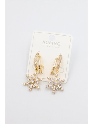 Kar Tanesi Küpe - Altın