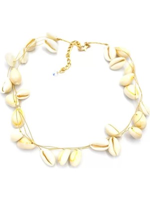 Deniz Kabuğu Kolye - Beyaz