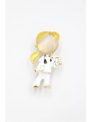 Hemşire Doktor Broş - Sarı