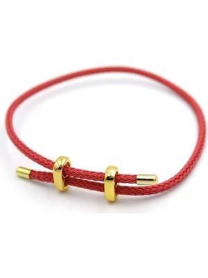 Hasır Bileklik - Nar Çiçeği