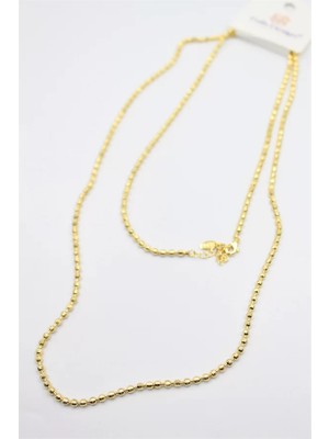 Dorika Zincir Kolye- 90 cm - Altın