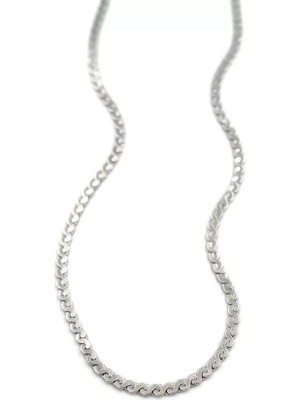 Ezme Zincir Sonsuzluk Kolye - Gümüş