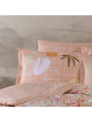 Colezium Çift Kişilik Poplin Nev Lily Somon