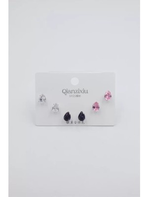 Çoklu Set Küpe - Gümüş