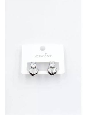 Kalp Küpe - Gümüş