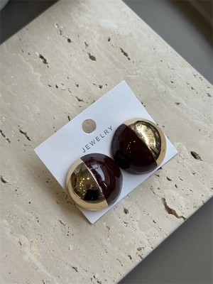 Top Küpe - Kahverengi