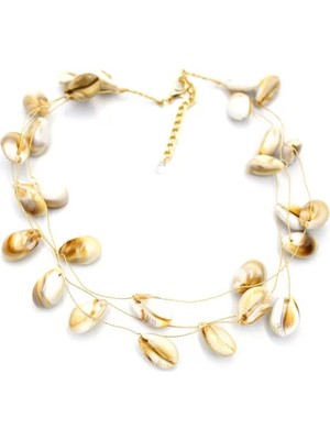 Deniz Kabuğu Kolye - Kahverengi