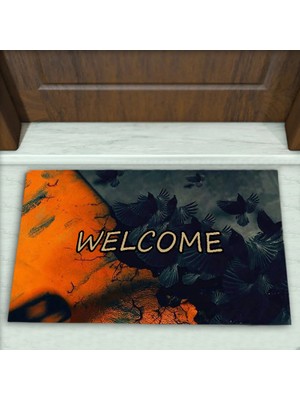 Colorix Carpet Modern Desenli Dekoratif Kapı Önü Paspası No: 2290