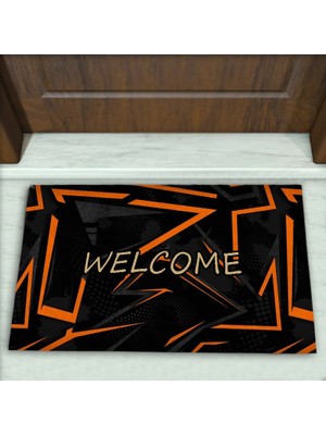 Colorix Carpet Geometrik Desenli Dekoratif Kapı Önü Paspası No: 2343