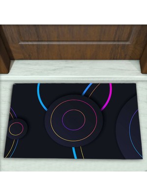 Colorix Carpet Geometrik Desenli Dekoratif Kapı Önü Paspası No: 1921