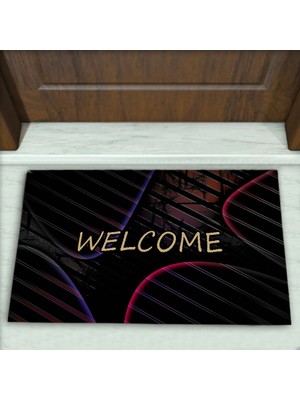 Colorix Carpet Geometrik Desenli Dekoratif Kapı Önü Paspası No: 2505