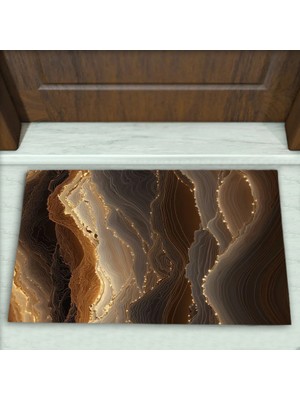 Colorix Carpet Modern Desenli Dekoratif Kapı Önü Paspası No: 2756