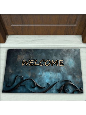 Colorix Carpet Geometrik Desenli Dekoratif Kapı Önü Paspası No: 2775