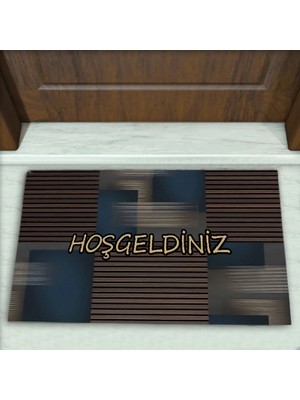 Colorix Carpet Geometrik Desenli Dekoratif Kapı Önü Paspası No: 2002