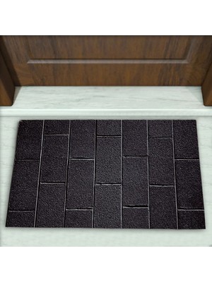 Colorix Carpet Taş Desenli Dekoratif Kapı Önü Paspası No: 2044