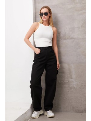 Colezium Kadın Bol Paça Kot Pantolon