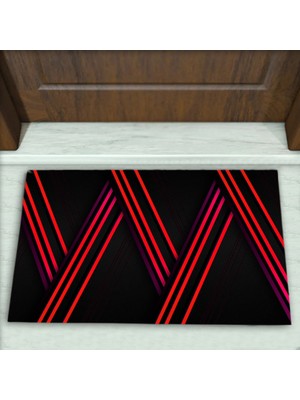 Colorix Carpet Geometrik Desenli Dekoratif Kapı Önü Paspası No: 2108