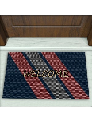 Colorix Carpet Geometrik Desenli Dekoratif Kapı Önü Paspası No: 2335