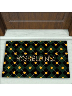 Colorix Carpet Geometrik Desenli Dekoratif Kapı Önü Paspası No: 2470