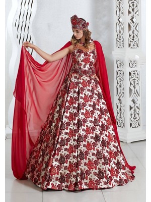 Ceyyiz 5 Parça Bindallı Kına Elbisesi Güllü