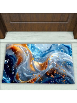 Colorix Carpet Modern Desenli Dekoratif Kapı Önü Paspası No: 2594