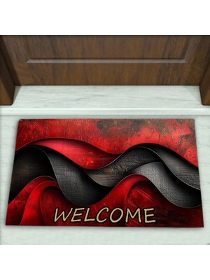 Colorix Carpet Geometrik Desenli Dekoratif Kapı Önü Paspası No: 2653