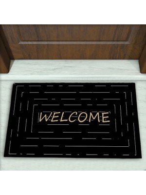 Colorix Carpet Geometrik Desenli Dekoratif Kapı Önü Paspası No: 2710