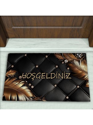 Colorix Carpet Modern Desenli Dekoratif Kapı Önü Paspası No: 2711