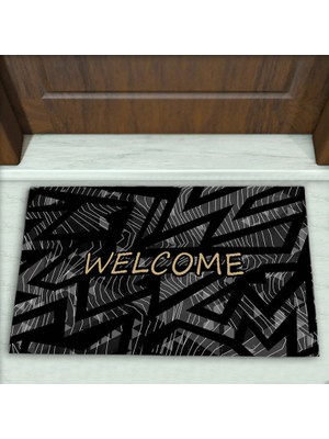 Colorix Carpet Geometrik Desenli Dekoratif Kapı Önü Paspası No: 2754