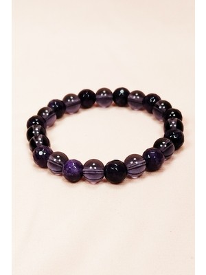 Esranın Dünyası Ametist Doğal Taş Bileklik Kutulu