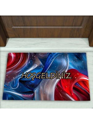 Colorix Carpet Modern Desenli Dekoratif Kapı Önü Paspası No: 1887