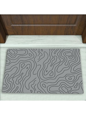 Colorix Carpet Geometrik Desenli Dekoratif Kapı Önü Paspası No: 2690