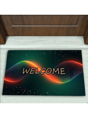 Colorix Carpet Modern Desenli Dekoratif Kapı Önü Paspası No: 2086