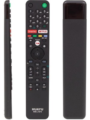 Huayu Sony RM-L1675 Netflix-Youtube-Google Play Tuşlu Lcd-Led Tv Kumanda Blisterli