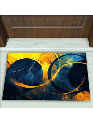 Colorix Carpet Geometrik Desenli Dekoratif Kapı Önü Paspası No: 1984