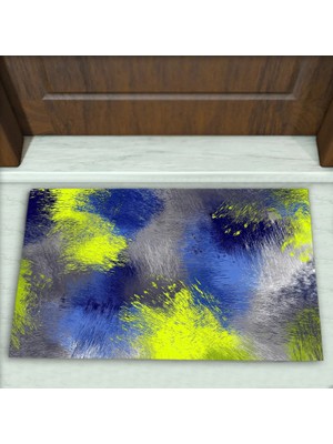 Colorix Carpet Modern Desenli Dekoratif Kapı Önü Paspası No: 2579