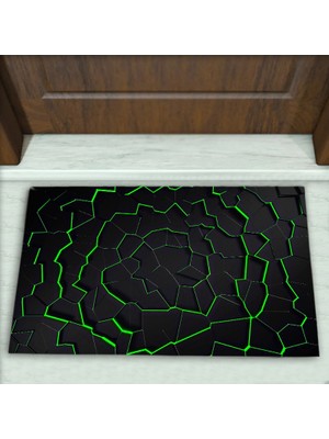 Colorix Carpet Geometrik Desenli Dekoratif Kapı Önü Paspası No: 1928