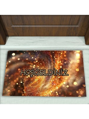 Colorix Carpet Modern Desenli Dekoratif Kapı Önü Paspası No: 2256