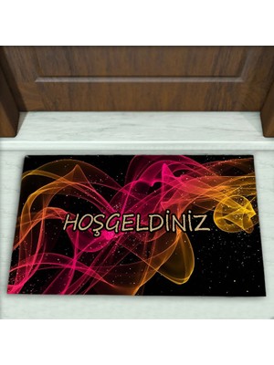 Colorix Carpet Geometrik Desenli Dekoratif Kapı Önü Paspası No: 1987