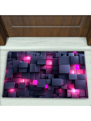 Colorix Carpet Geometrik Desenli Dekoratif Kapı Önü Paspası No: 2012