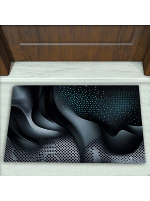 Colorix Carpet Geometrik Desenli Dekoratif Kapı Önü Paspası No: 2387