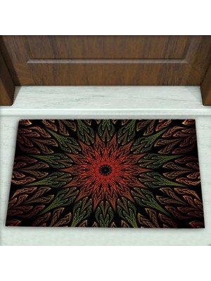 Colorix Carpet Geometrik Desenli Dekoratif Kapı Önü Paspası No: 2809