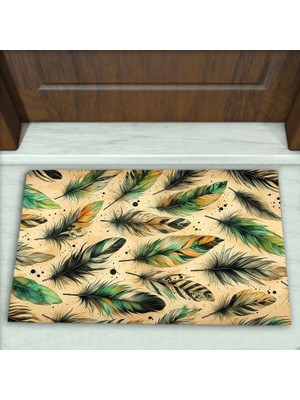 Colorix Carpet Tüy Desenli Dekoratif Kapı Önü Paspası No: 2762